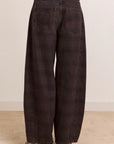 Jeans Erika Sirius Check Damson Madder - Ex-voto