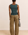 Jeans Felix Gingham Quince Damson Madder - Ex-voto