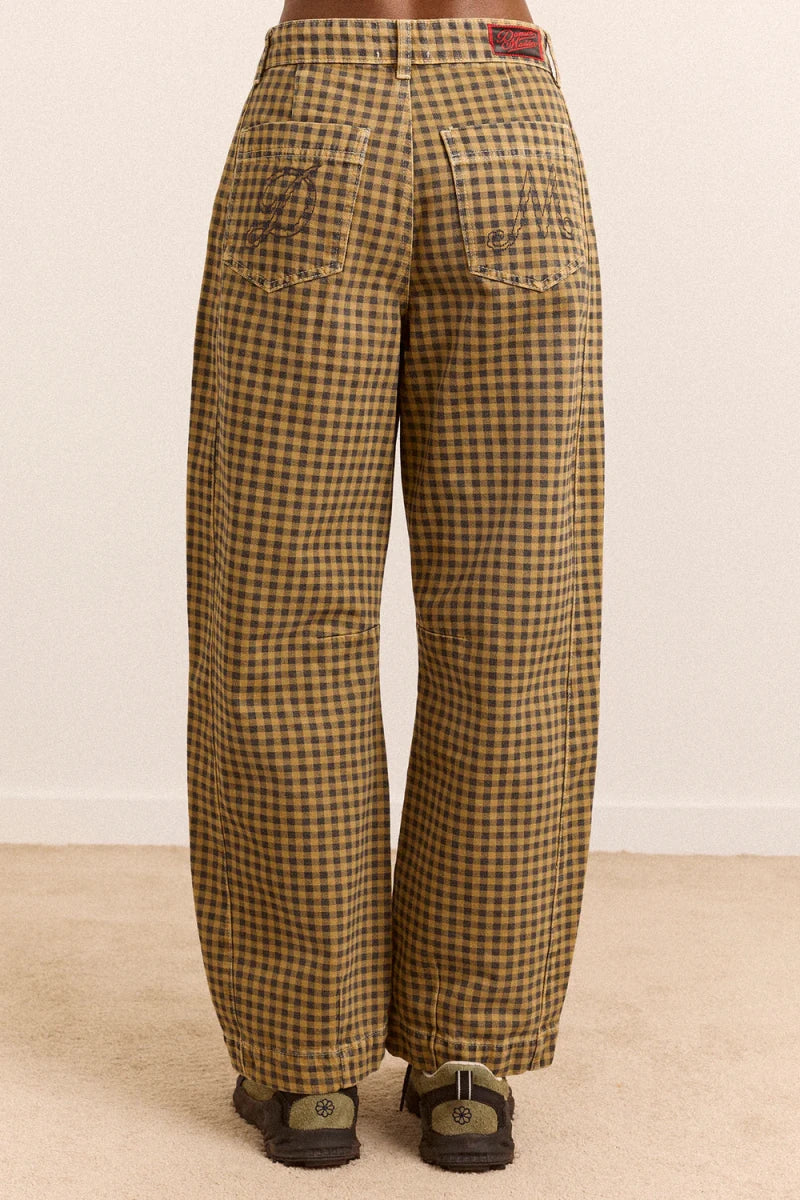 Jeans Felix Gingham Quince Damson Madder - Ex-voto