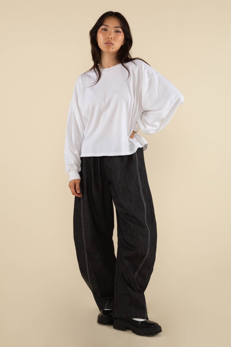 Jeans Hudson Barrel NLT Noir - Ex - voto