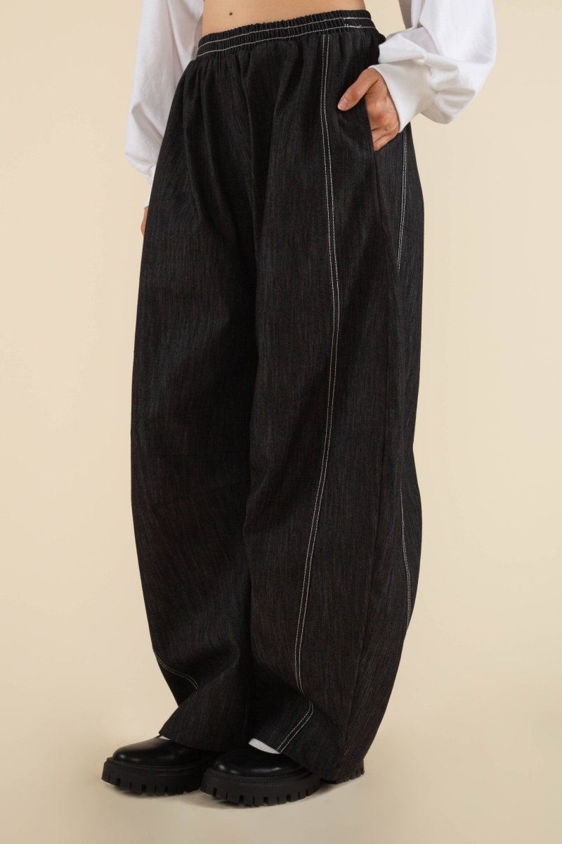 Jeans Hudson Barrel NLT Noir - Ex - voto