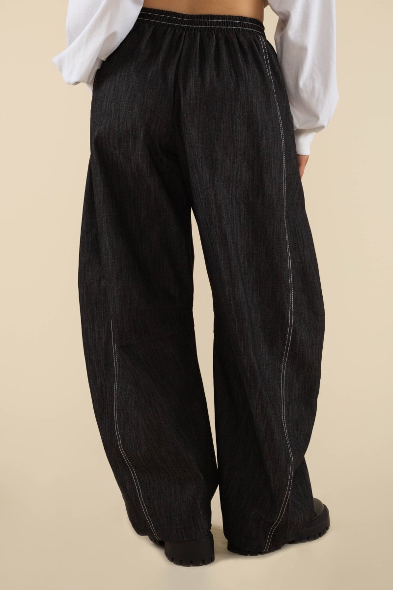 Jeans Hudson Barrel NLT Noir - Ex - voto
