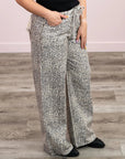 Jeans Jambe Large Shelly Kuwalla Léopard - Ex - voto