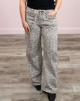 Jeans Jambe Large Shelly Kuwalla Léopard - Ex - voto