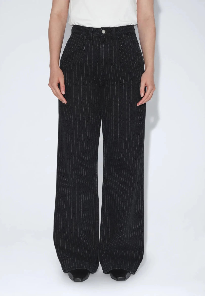 Jeans Rhue Dr Denim Noir Pinstriped - Ex-voto
