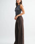 Jeans Taille Haute Jambe Large Brun JBD - Ex-voto