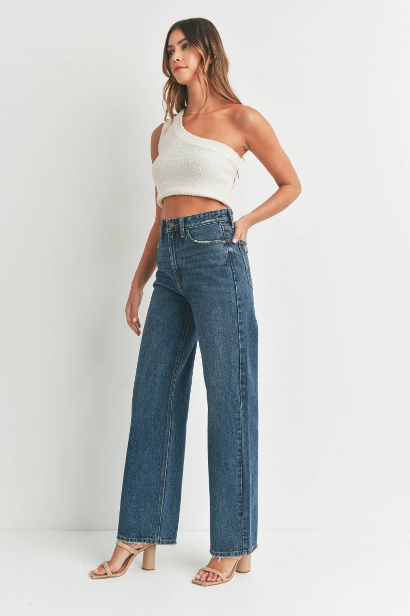 Jeans Taille Haute Skater JBD Bleu Foncé - Ex - voto