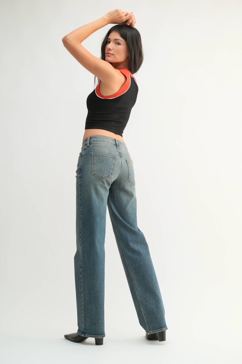Jeans Vintage Droit Taille Mid JBD - Ex - voto
