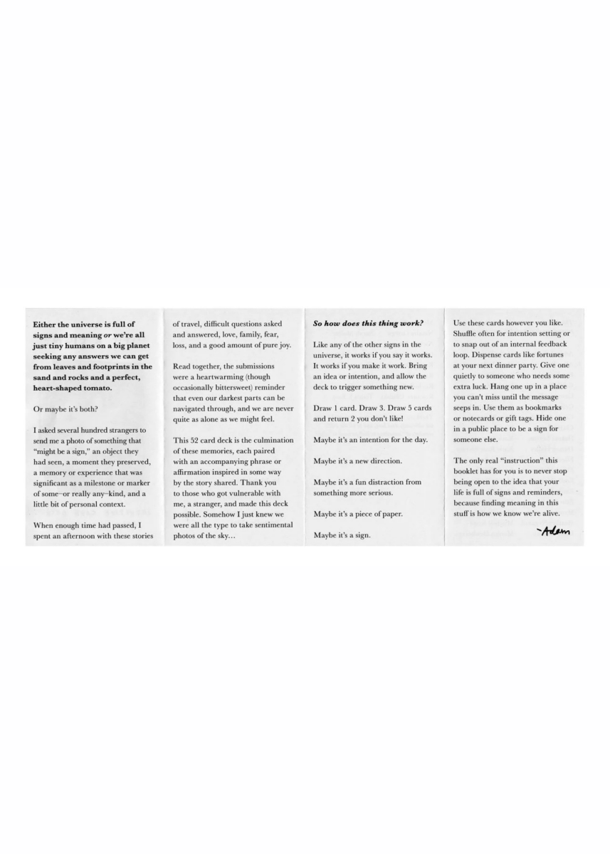 Jeu de Cartes intuitives Adam JK - Ex - voto