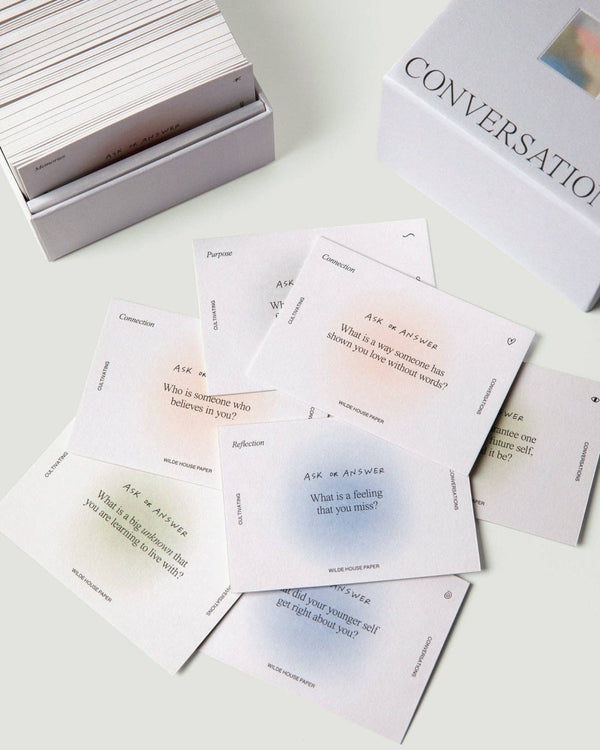 Jeu de Discussion Cultivating Conversations Wilde House Paper - Ex - voto