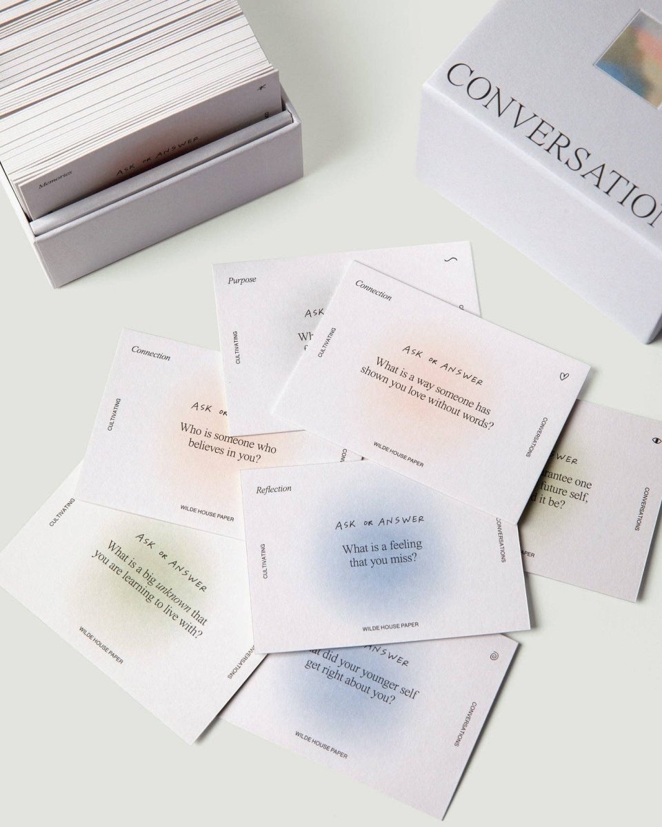 Jeu de Discussion Cultivating Conversations Wilde House Paper - Ex - voto