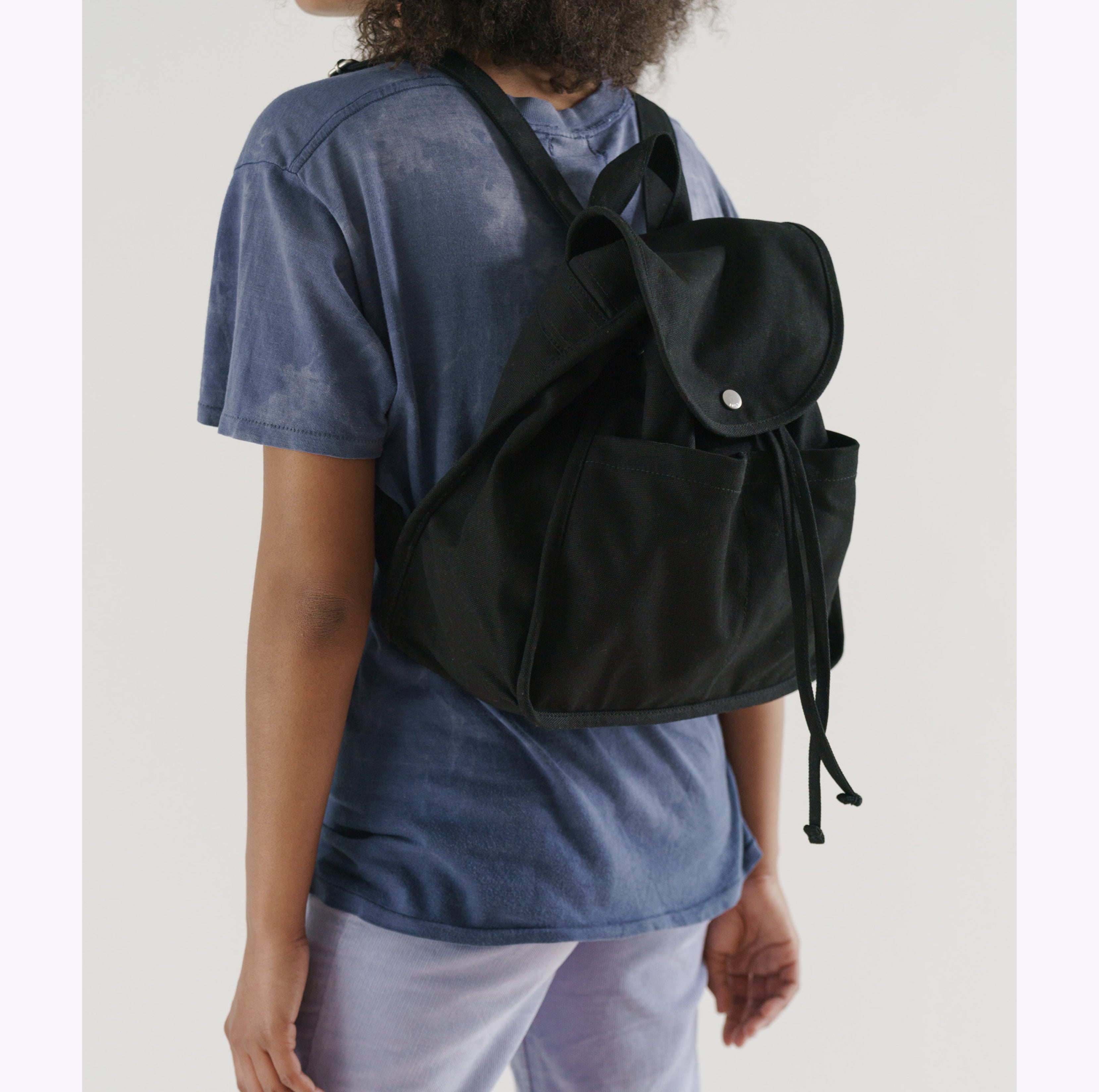 Baggu Black Drawstring Backpack FINAL SALE Ex voto