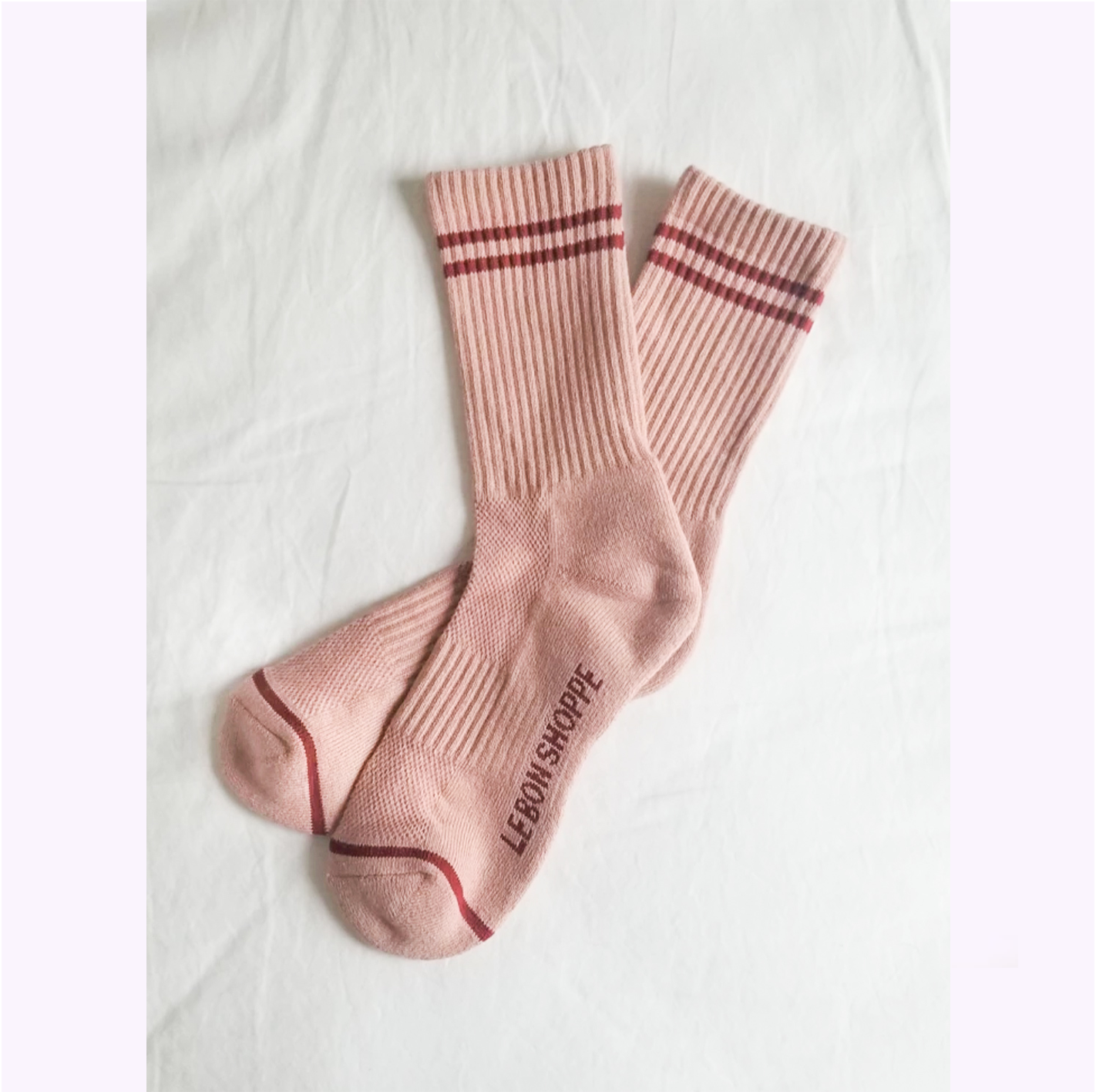 Chaussettes Boyfriend Le Bon Shoppe Rose Vintage