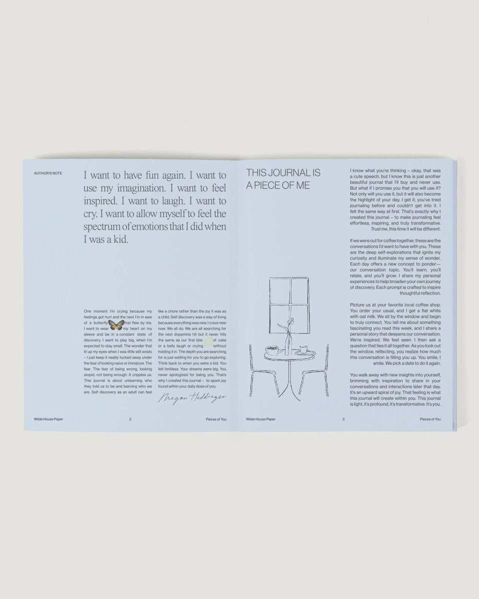 Journal Pieces of You Wilde House Paper - Ex - voto