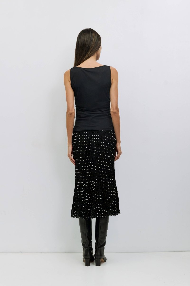 Jupe à Pois Angelina Noire All Row - Ex-voto