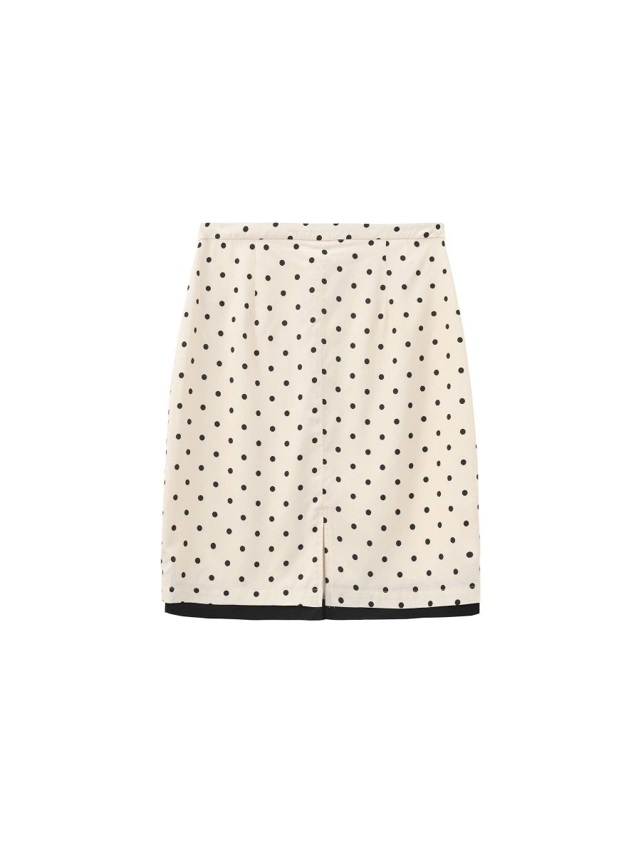 Jupe Blanche à Pois CUBIC - Ex - voto