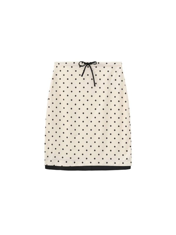 Jupe Blanche à Pois CUBIC - Ex - voto
