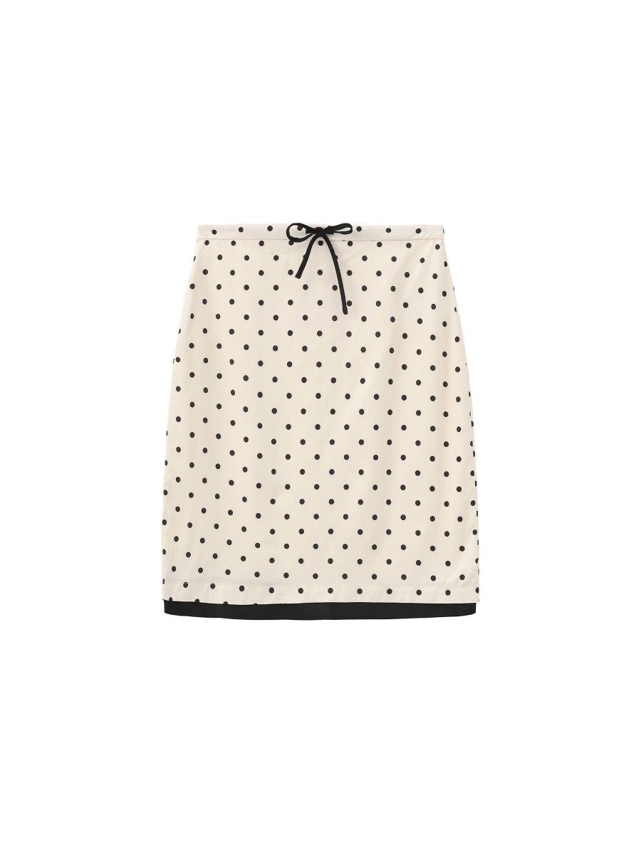 Jupe Blanche à Pois CUBIC - Ex - voto