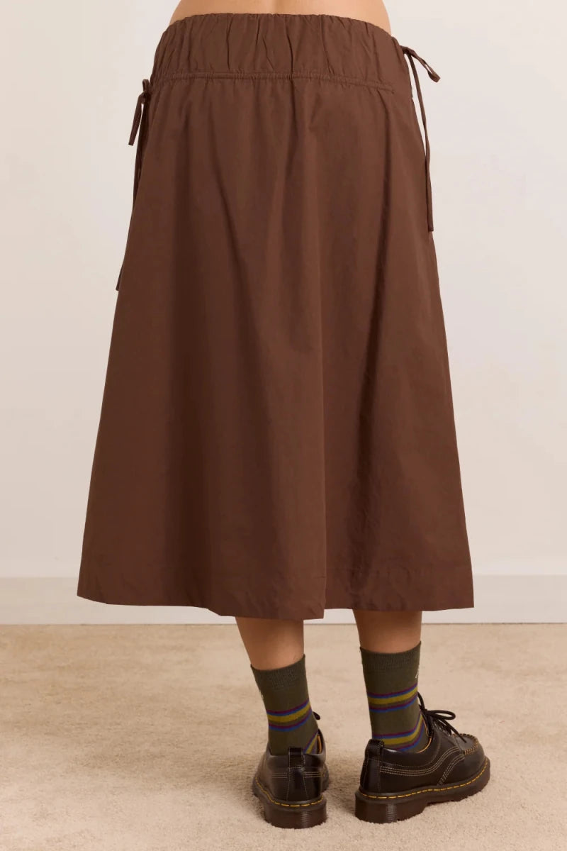 Jupe Caspia Choc Damson Madder - Ex-voto