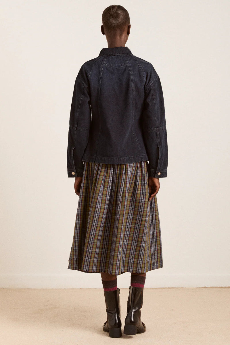 Jupe Josie Damson Madder Carreaux - Ex - voto