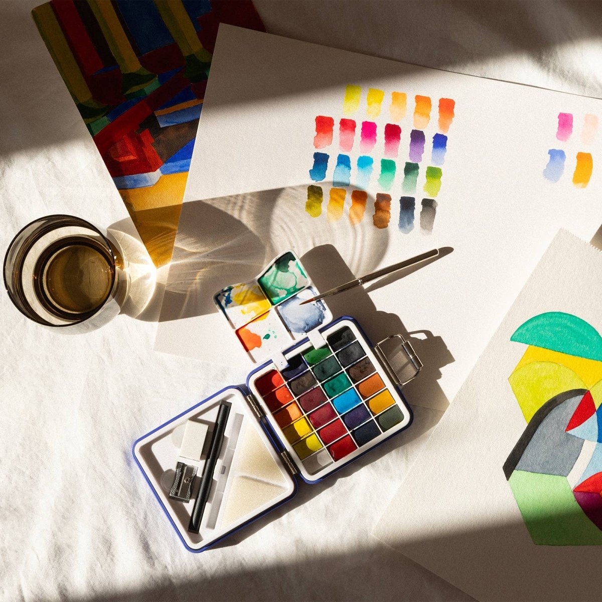 Kit d'Aquarelle de Voyage Papier Tigre - Ex-voto