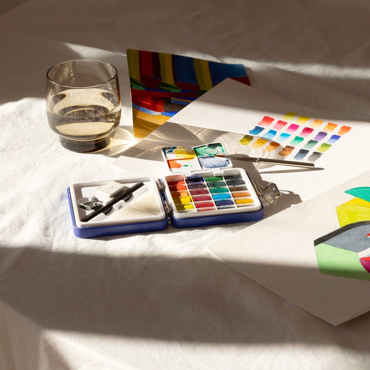 Kit d'Aquarelle de Voyage Papier Tigre - Ex-voto