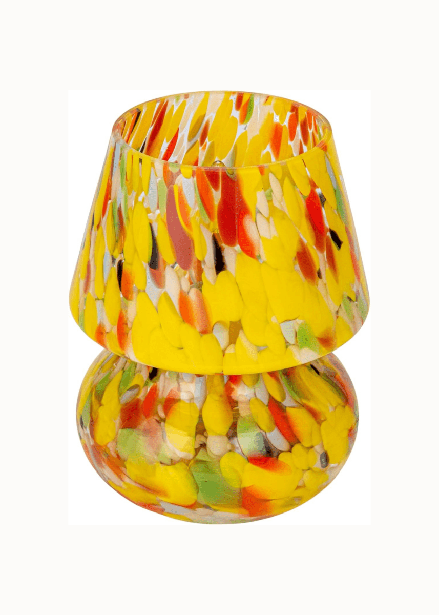 Lampe Confetti Jaune 5.75 x 3.5po Bloomingville - Ex - voto