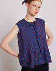 Blouse Nora Imprimé Roses Damson Madder