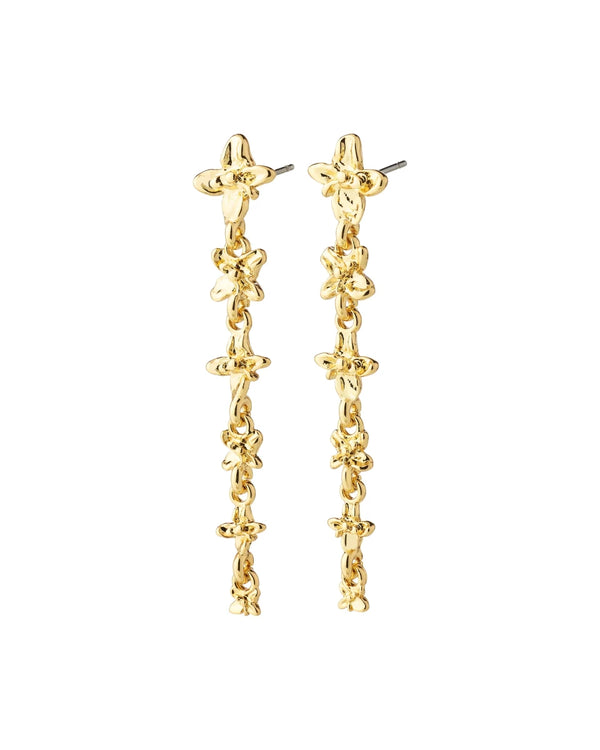 Longues Boucles d'Oreilles Fleurs Trace Pilgrim - Ex-voto