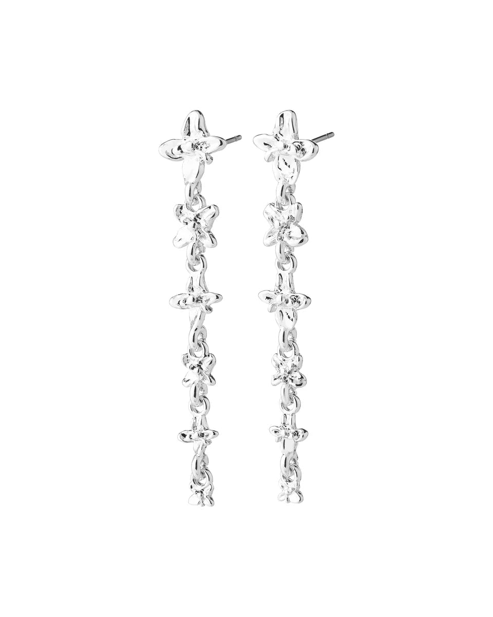 Longues Boucles d'Oreilles Fleurs Trace Pilgrim - Ex-voto