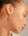 Pilgrim Chunky Hoop Loulia Earrings (Gold or Silver)