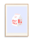 Mel Andrel Oat Milk Poster 8 x 11.5 