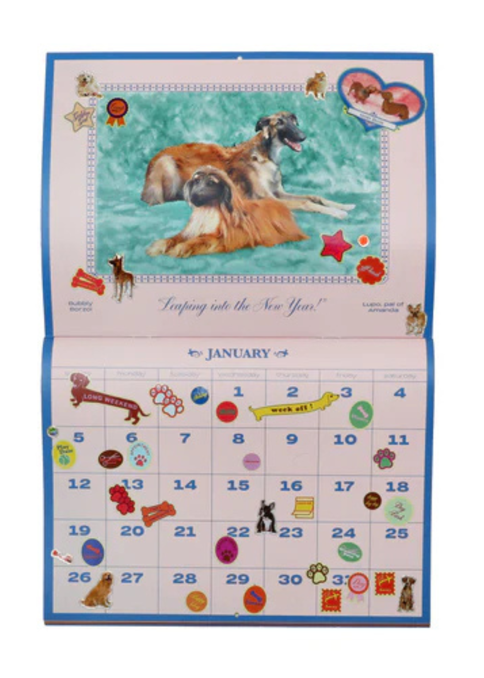 Gab Bois 2025 Dogs Calendar 