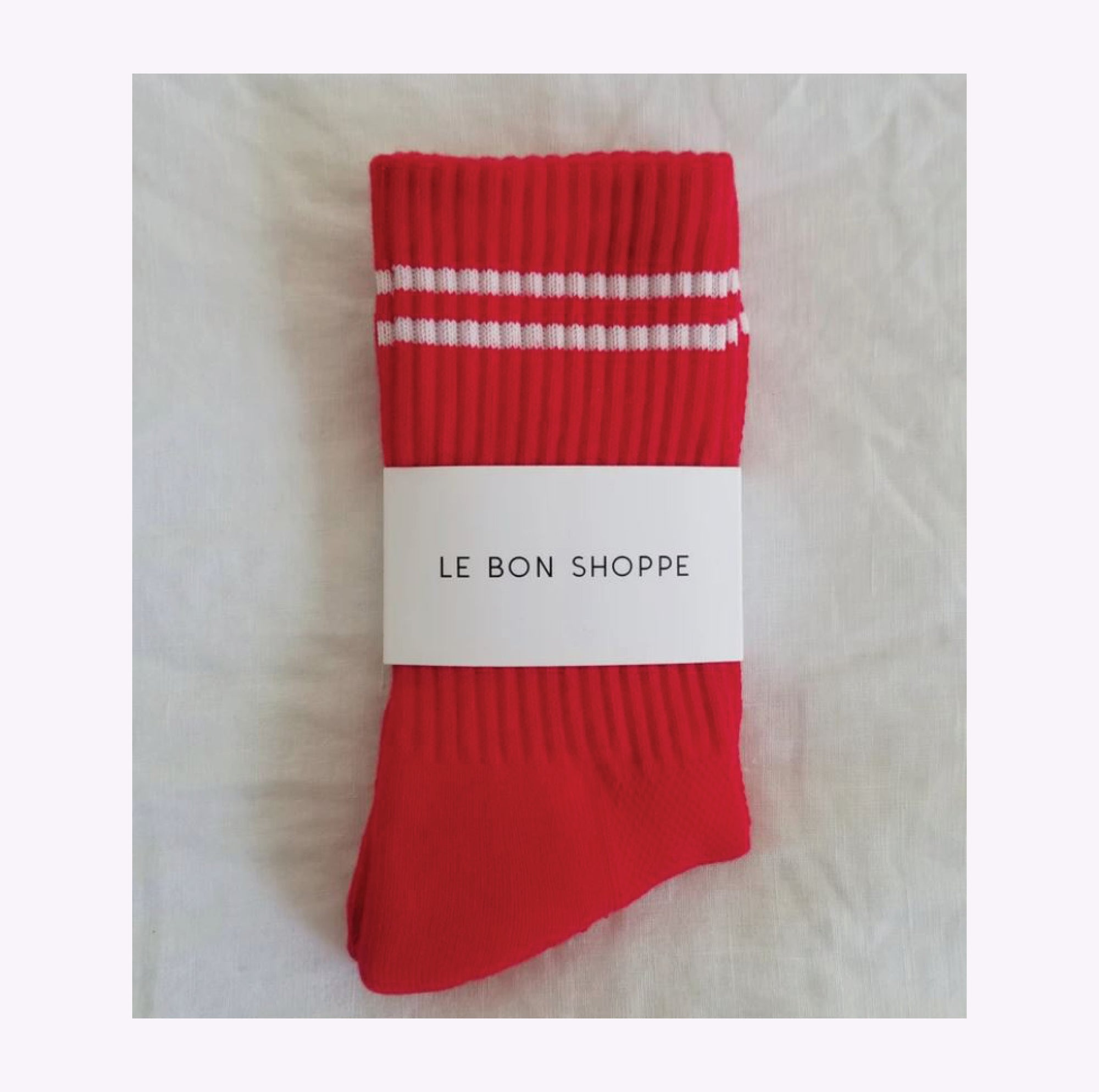 Chaussettes Boyfriend Le Bon Shoppe Rouge