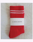 Chaussettes Boyfriend Le Bon Shoppe Rouge