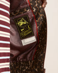 Manteau Bomber Pixie Damson Madder Léopard - Ex - voto