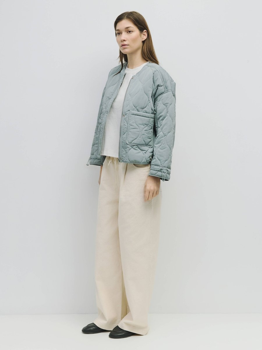 Manteau Matelassé Kara Bleu Clair Mod Ref - Ex - voto