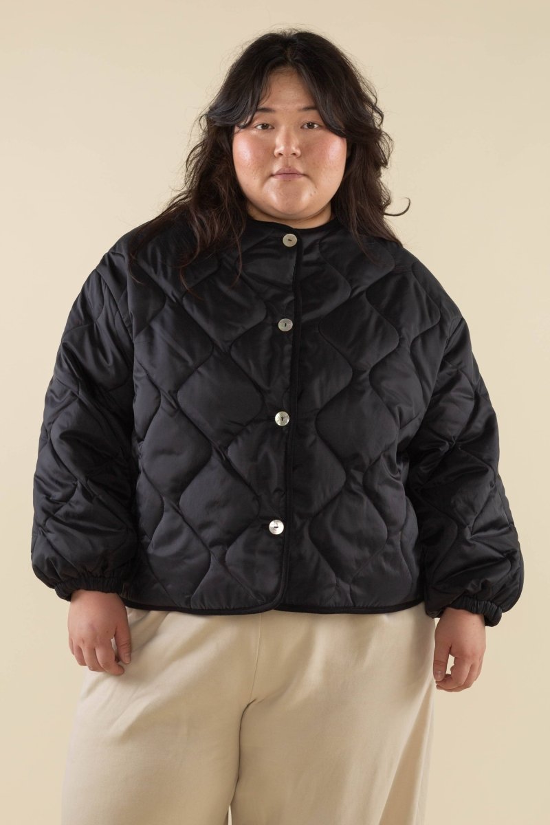 Manteau Matelassé Nubi NLT Noir - Ex - voto