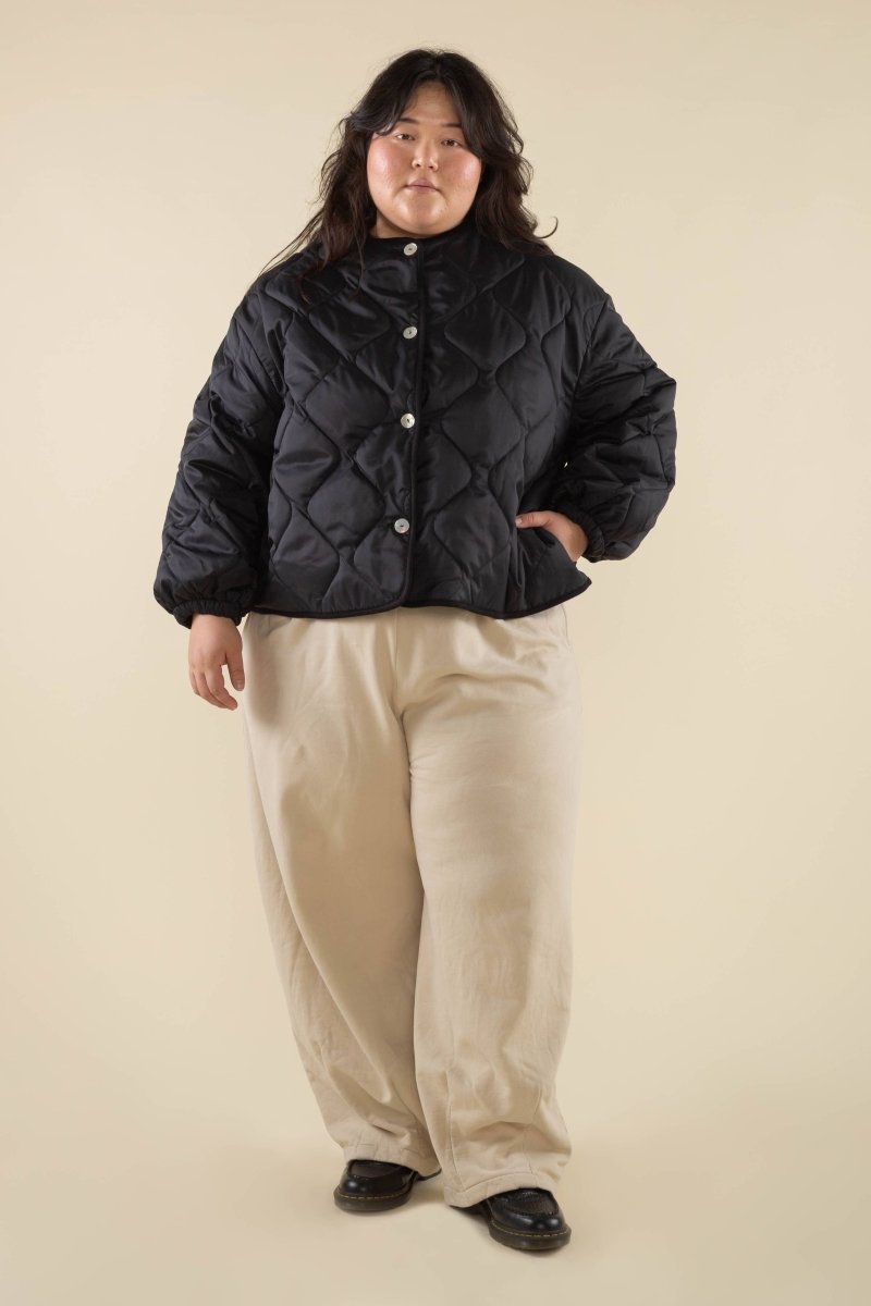 Manteau Matelassé Nubi NLT Noir - Ex - voto