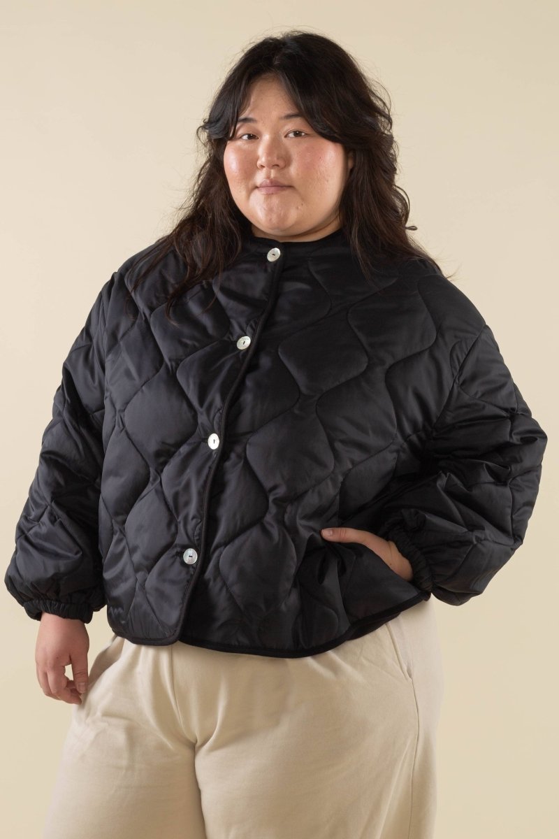 Manteau Matelassé Nubi NLT Noir - Ex - voto