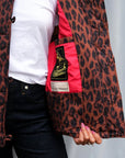 Manteau Puffer Pearl Damson Madder Léopard - Ex - voto