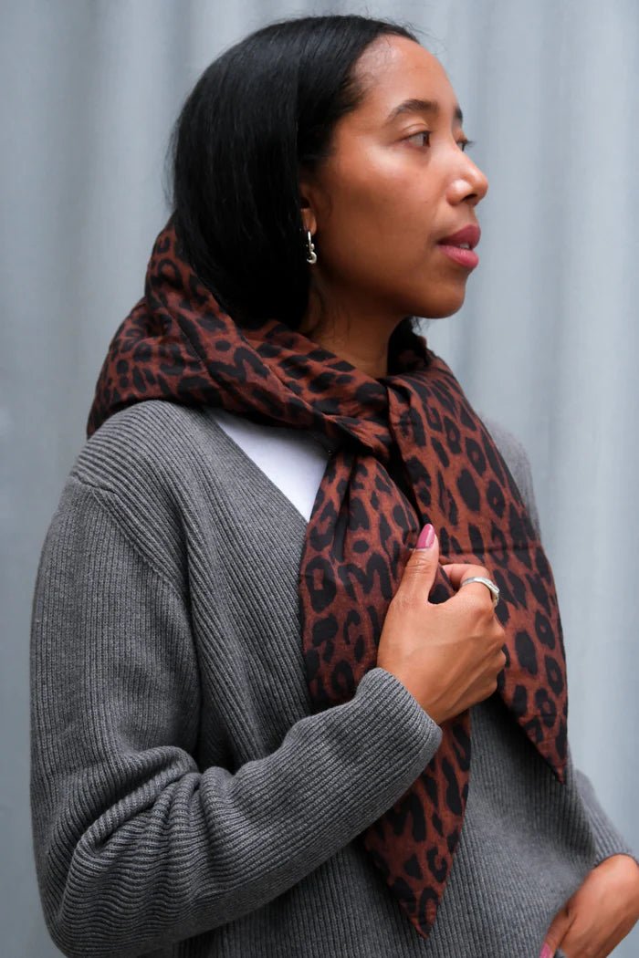 Manteau Puffer Pearl Damson Madder Léopard - Ex - voto