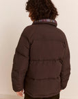 Manteau Puffer Réversible Opal Plum Check Damson Madder - Ex-voto