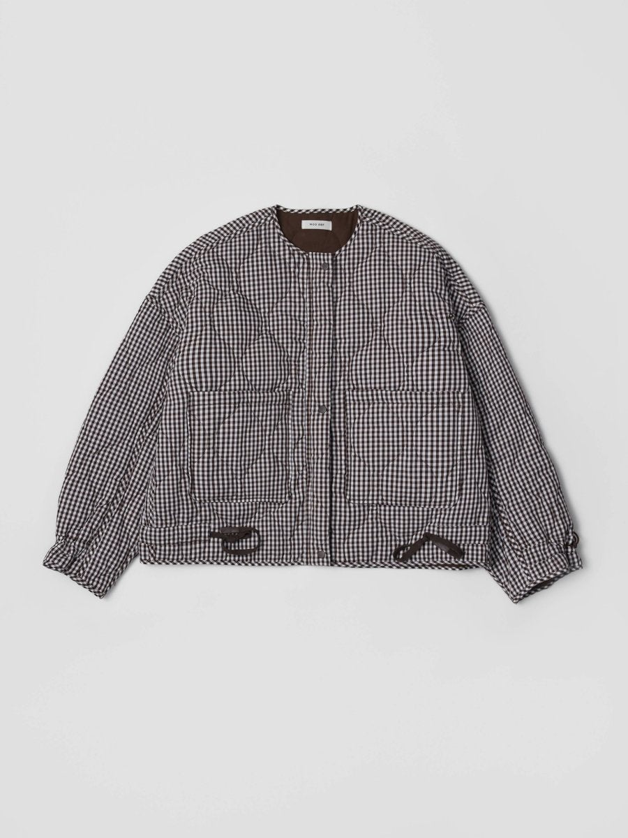 Manteau Rochelle Quilt Gingham Noir Mod Ref - Ex - voto
