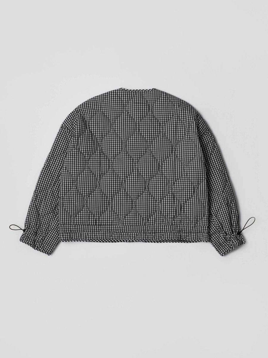 Manteau Rochelle Quilt Gingham Noir Mod Ref - Ex - voto