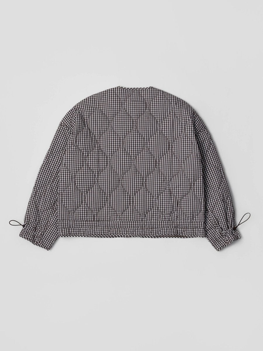 Manteau Rochelle Quilt Gingham Noir Mod Ref - Ex - voto