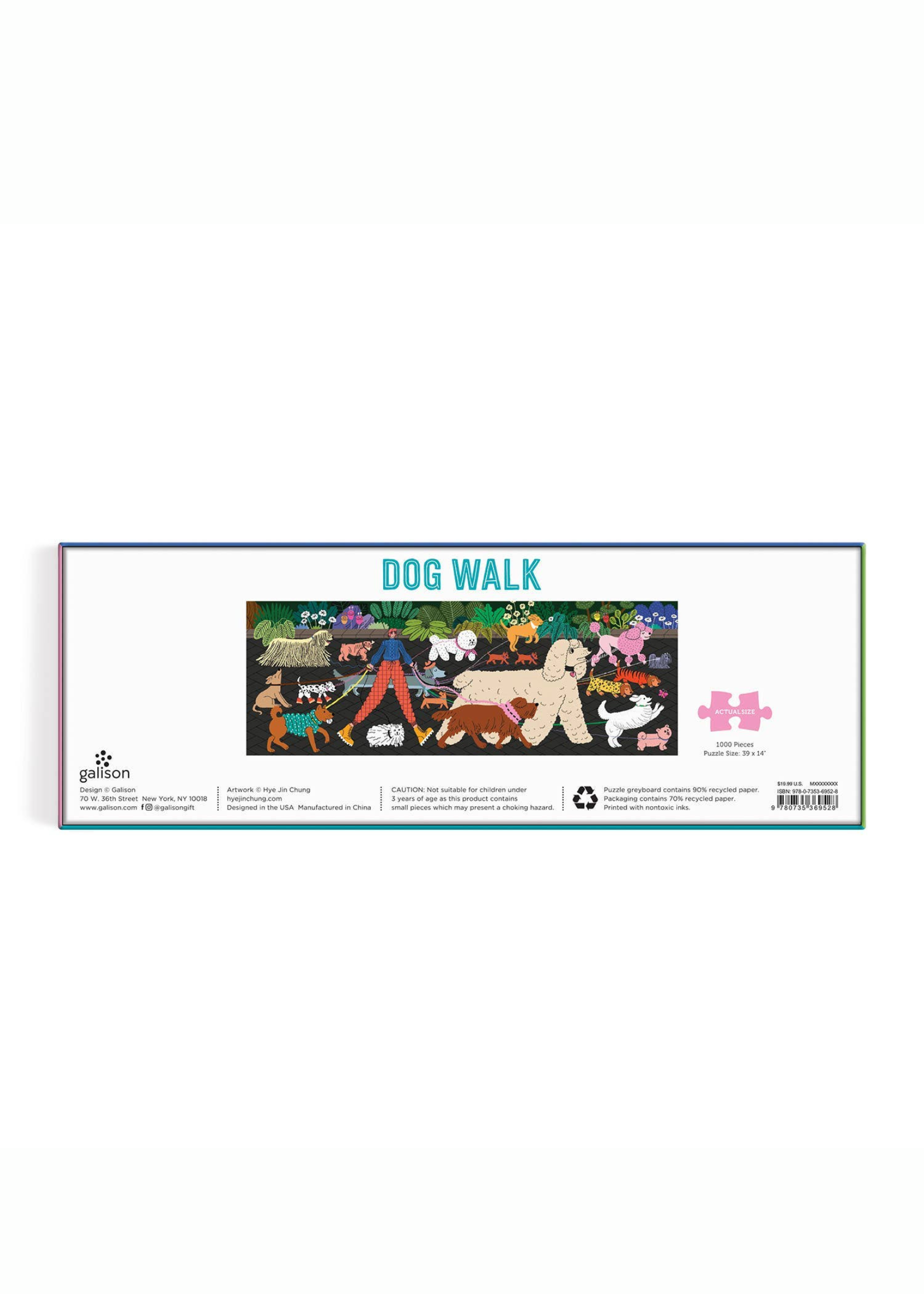 Chronicle Books Dog Walk 1000 Piece Puzzle