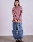 Sac Boucles Denim Damson Madder