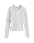 Damson Madder Grey Pointelle Lua Top 