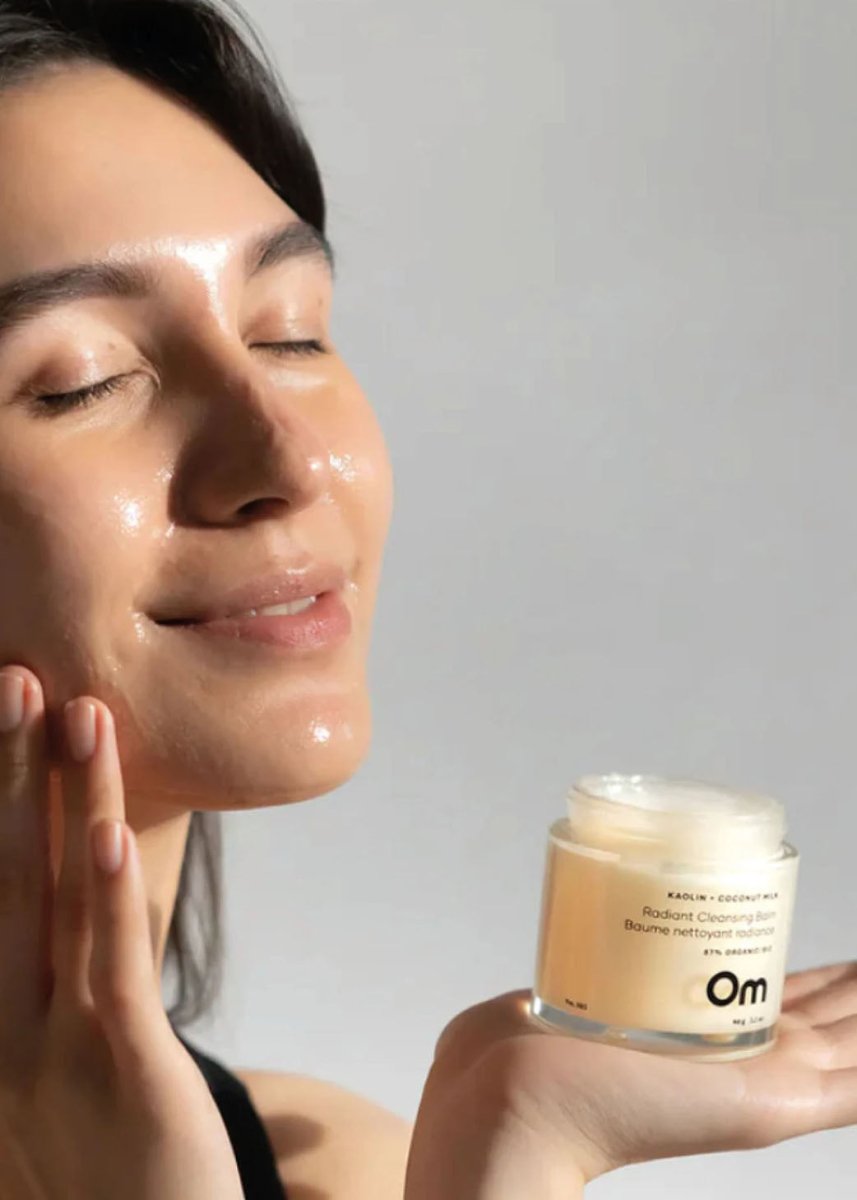 Mini Baume Nettoyant Radiance Coco et Kaolin 14g Om Organics - Ex - voto